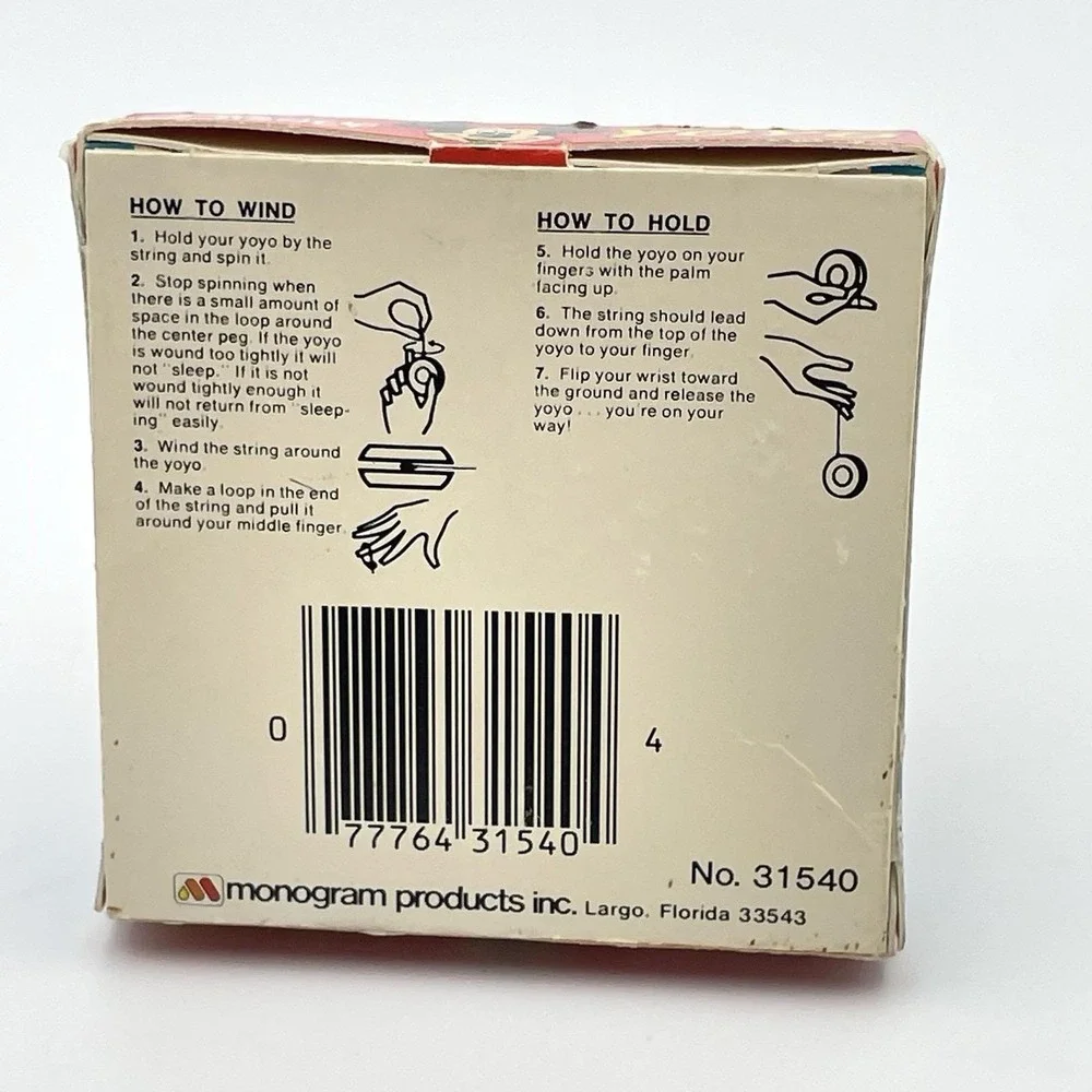 Vintage 1980s Disney Mickey Mouse Yo-Yo New Sealed In Package Monogram Products